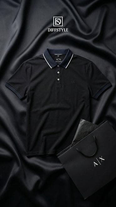 pol palto: Armani Exchange (A|X) kişi polo köynəyi - Klassik polo dizaynı — 3