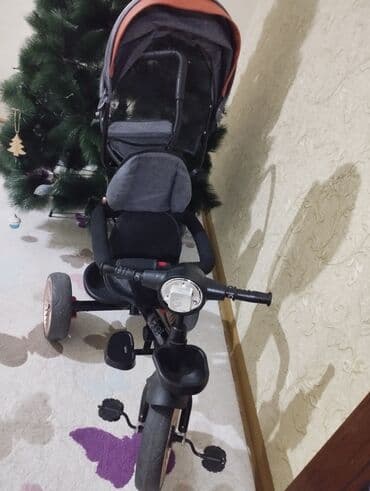 amortizator velosiped: Uşaq üçtəkərli velosipedi – valideyn idarəetmə tutacağı və iri günlüyü — 2