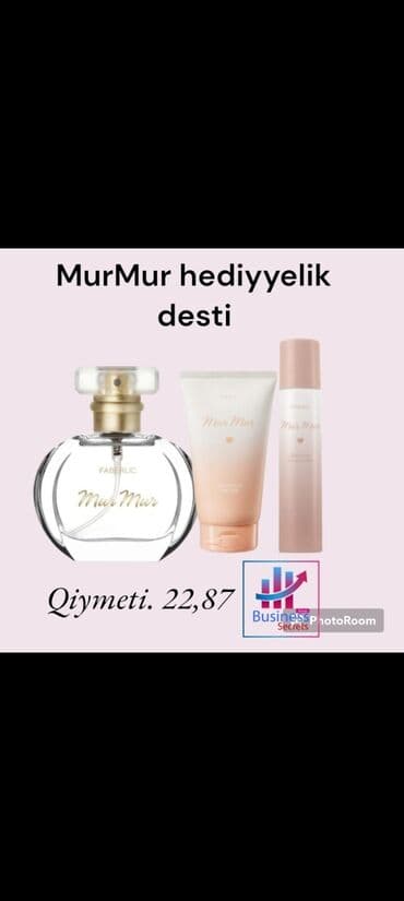 gəlin tacları: 30 ml Mur Mur Qadın Ətri 150 ml Duş Geli 75 ml Dezedorant Toplam — 1