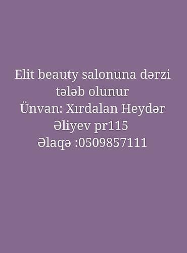 Dərzi tələb olunur lalafo.az -da Dərzi tələb olunur
