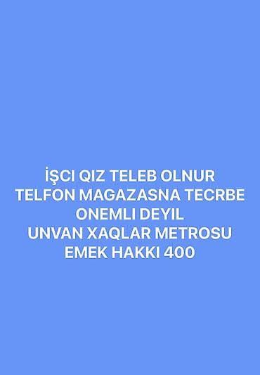 İş axtarıram (rezümelər): Satış məsləhətçisi tələb olunur — 1