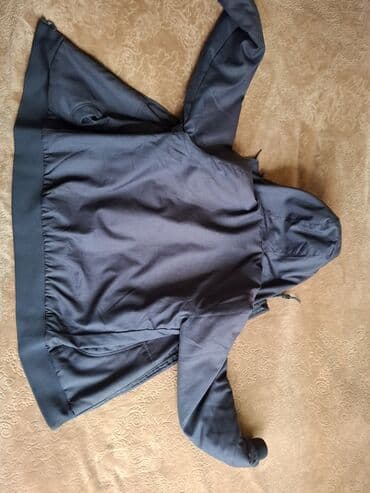 kurtqa kişi: Kapüşonlu kişi kurtkası - Rəng: tünd boz/mavi ton - Model: kapüşonlu — 2