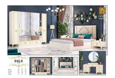 tek neferlik yataq işlənmiş: İkinəfərlik çarpayı, 2 tumba, Türkiyə, Yeni — 1