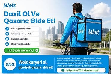 Moto-kuryer tələb olunur, Gündəlik ödəniş, Təcrübəsiz — 1