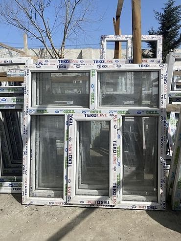 Yeni İkiqat şüşə paketi Plastik pəncərə, Еni: 120 sm, Uzunluğu: 140 sm, Ödənişli quraşdırma