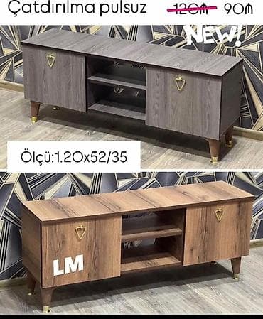 Düz TV altlığı, Polkalı, Laminat — 1