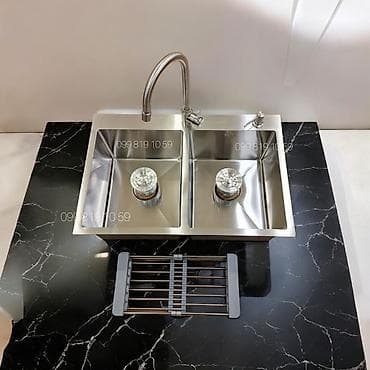 Yeni Kvadrat Mətbəx çanağı, Paslanmaz polad, Pulsuz çatdırılma
