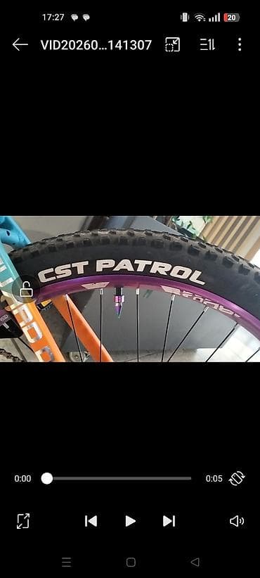 strim velosiped 29: Dirt/Street tipli dağ velosipedi – xüsusi yığma - Rəng: mavi–narıncı — 5