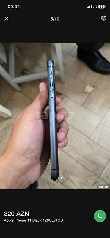 IPhone 11, 128 GB, Qara, Face ID — 6