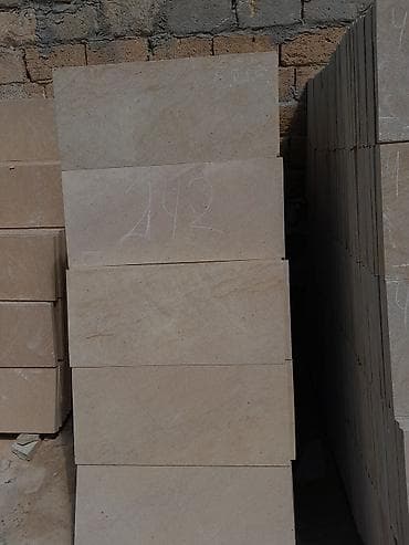 aqlay ustasi: Aqlay (daş plitə) __ yer ve fasat ucun - Material: təbii qumdaşı - — 9