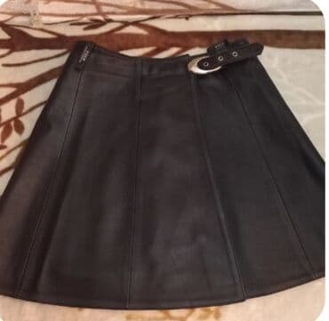 Digər qadın geyimləri: Юбка с запахом(натуральная кожа).Турция.В отличном состоянии — 1