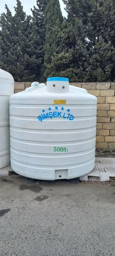 su çen: Bak, Plastik, 5000 l, Yeni, Pulsuz çatdırılma — 1