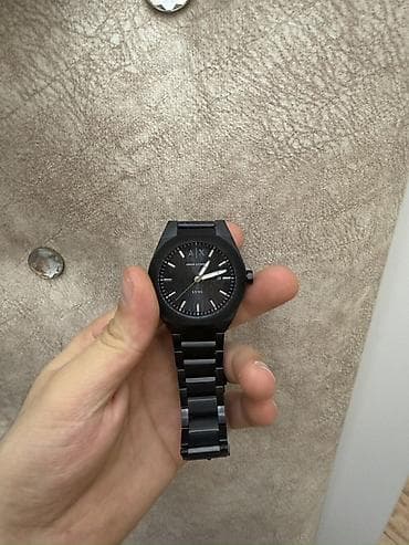 bas: Qol saatı, Emporio Armani, rəng - Qara — 3