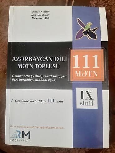 Testlər: İçərisi tər təmizdir,düzgün cavabları da yerindədir.Ünvan qara qarayev — 1