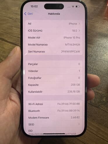 i̇phone 7: IPhone 15 Pro, 256 GB, Blue Titanium — 7