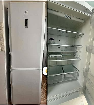 soyuducuların qiyməti: 2 qapılı Indesit Soyuducu Satılır, rəng - Ağ — 1