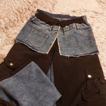 qadın paltarı: Şalvar Tezedi. standart ölcu. Beli rezinlidi rahat. Arxasi cins — 4