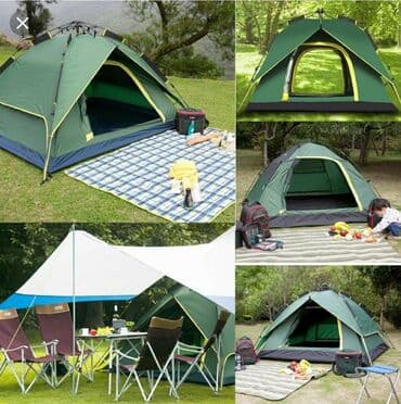 cadır qiymətləri: 4 nəfərlik aftomatik açılıb yığılan Çadır.Açılıb yığılması 20 saniyə — 7
