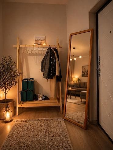 Ağacdan paltar asqısı və iri döşəmə güzgüsü dəsti - Təbii ağacdan at lalafo.az Ağacdan paltar asqısı və iri döşəmə güzgüsü dəsti - Təbii ağacdan