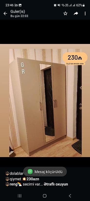 🔱dolablar sifarisle yigilir 🔱qiymet *💥230azn* *🔱reng*🌈 secimi var
