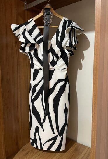 детские платья с длинным рукавом: Повседневное платье, Миди, S — 2