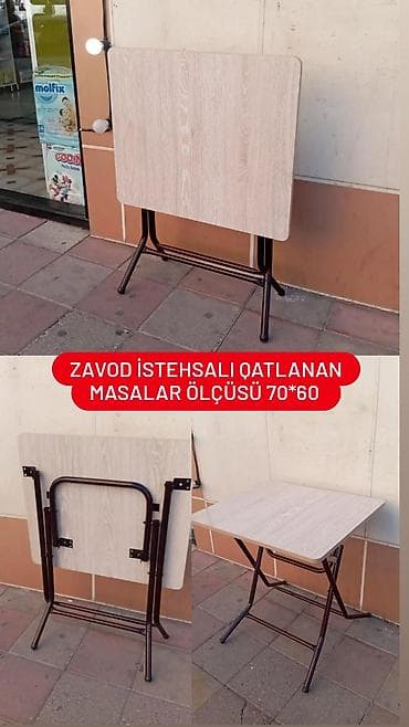 kompyuterniy stol: Yeni, Qatlanan, Laminat, Kvadrat masa — 5