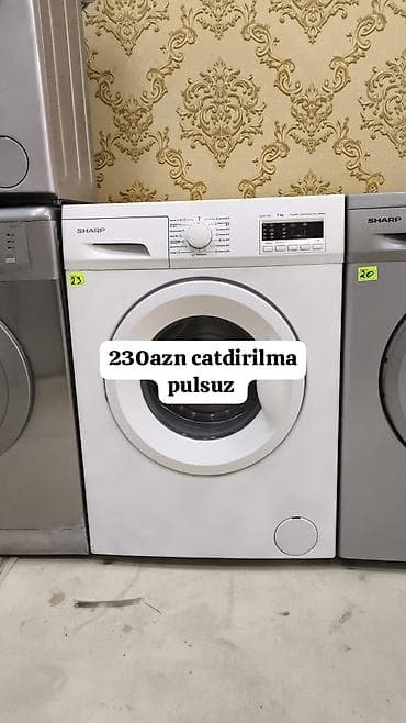 SHARP ön yükleməli paltaryuyan maşın - Tutum: 7 kq - İdarəetmə