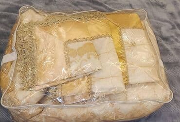 bogema aliram: Yataq üçün Yeni rəng - Qızılı Yataq örtüyü, Pulsuz çatdırılma, Ödənişli çatdırılma, Rayonlara çatdırılma — 2