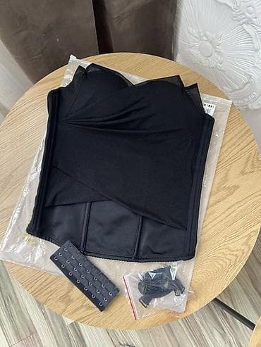 Qara rəngdə büstqalterli shapewear/bodice korset - Model: strapless