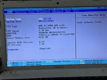 mackbook pro: Toshiba noutbuk Texniki göstəricilər: - Prosessor: AMD E2‑1800 APU — 2
