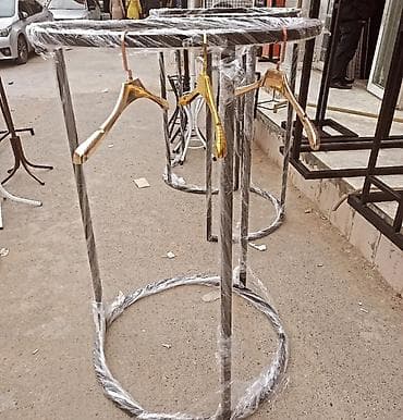 stranger things stend: Dəyirmi metal geyim asılqan stendi - Material: qalın divarlı metal — 1