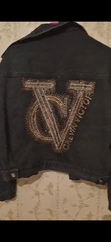 dəniz geyimi: Qara denim cins gödəkcə 2 defe geyinilib sm olcu 9m — 1