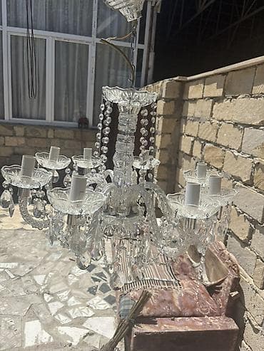 isig: Çılçıraq, 8 lampa, Xrustal — 3