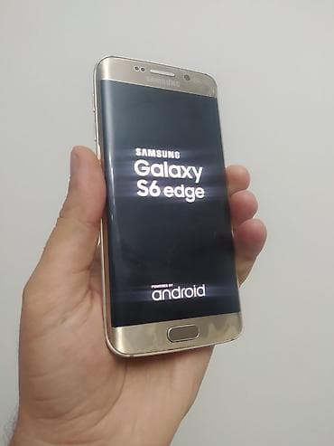 samsung s2: Samsung Galaxy S6 Edge, 32 GB, rəng - Qızılı, Barmaq izi — 1