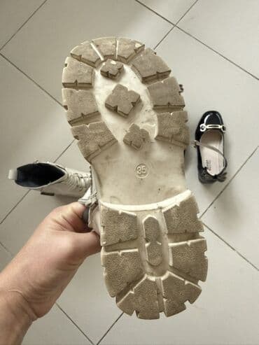 детские осенние сапоги: Uşaq ayaqqabıları. Qız ayaqqabıları. İkisi cəmi 20 azn. - Ağ rəngli — 6