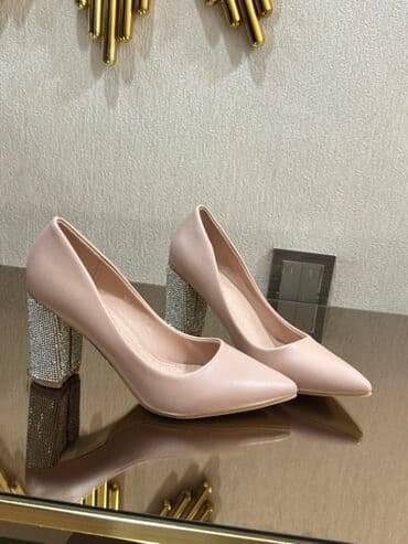 barya ayakkabı: Tuflilər, Ölçü: 38, rəng - Bej, İşlənmiş — 1