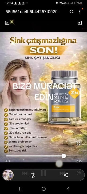 Essential Minerals – ZN, MG, CA, SE kapsulları Məhsul: Orqanik — 1