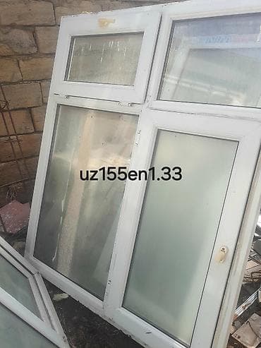 Biri 60aznPlastik (PVC) pəncərə bloku - Material: ağ rəngli PVC