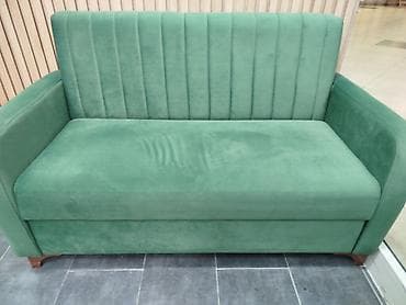 Mini-divan, Açılmayan, Bazalı, Vеlur parça — 1