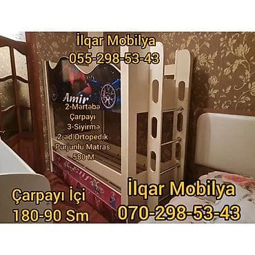 ucuz kravat: Oğlan və qız üçün, Yeni, Çarpayı, Matrassız, Siyirməsiz, Laminat — 6