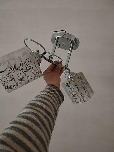 metbex ucun lusturlar: Çılçıraq, 2 lampa, Metal — 1