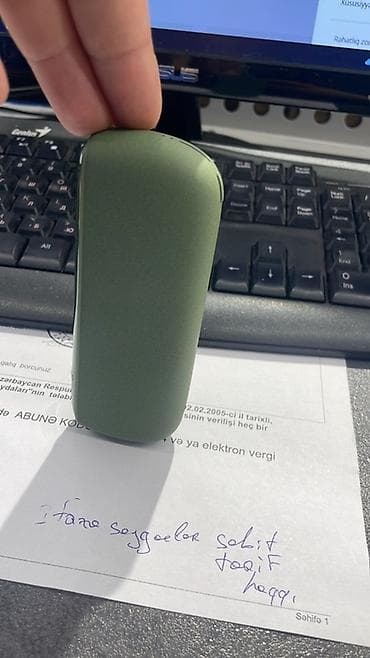 ıqos: IQOS elektron tütün qızdırma cihazı – yaşıl rəng Komplekt: - Qızdırma — 2