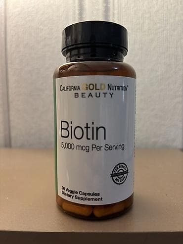 California Gold Nutrition Beauty – Biotin, 5,000 mcg - Forması: 30