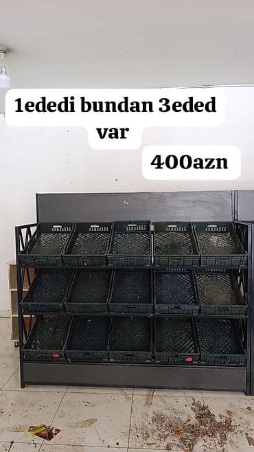 tor satışı: Xirdalan aylin 2Məhsul: Mağaza üçün meyvə-tərəvəz vitrin stendləri və — 1