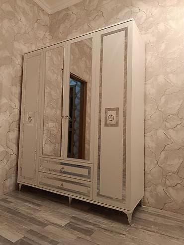 ayakkabi dolabi: Yeni, 4 qapılı, Güzgülü, Bej, Digər material, Açılan, Düz dolab — 2