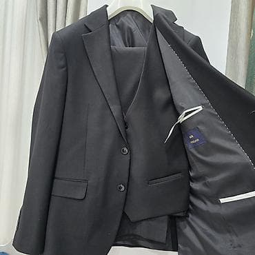 usta geyimi: Klassik qara üçlü kostyum dəsti – MR MORQAN - Komplekt: pencək, jilet — 2