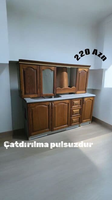 mətbəx oturacaqları: *Sada* Metbex mebeli satilir 220azn.Olcu 1.80.Uzerinde moyka ve — 1