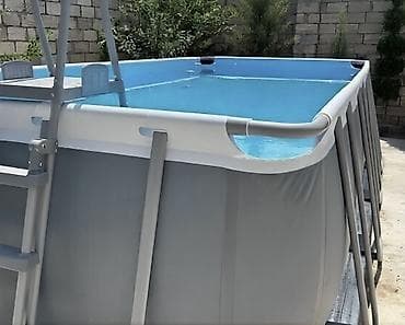 надувной бассейн детский: Məhsul: Intex Ultra XTR Rectangular yerüstü hovuz Ölçülər: - 5,49 m — 3