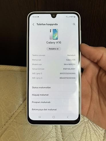 telefon samsunq: Samsung Galaxy A16, 128 GB, rəng - Gümüşü, Barmaq izi, Face ID, Sənədlərlə — 8