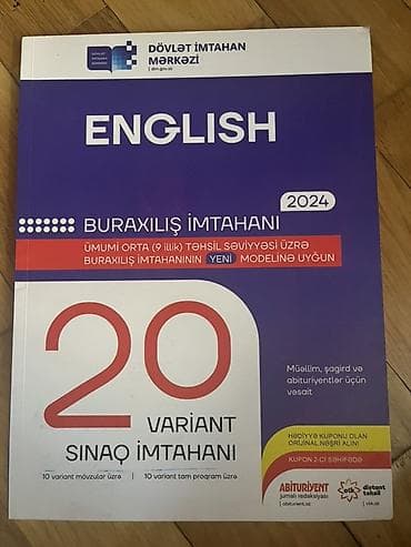 Məhsul: “English – Buraxılış imtahanı 2024” (DİM) Təsvir: - Ümumi